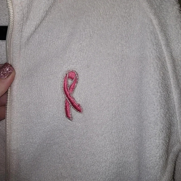 Womens Columbia fleece jacket breast cancer awareness - Picture 4 of 6